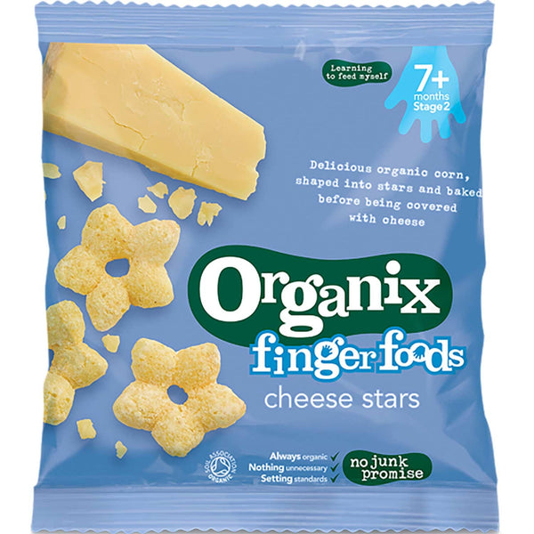 Organix Finger Foods Organic Cheese Stars, 20 g.