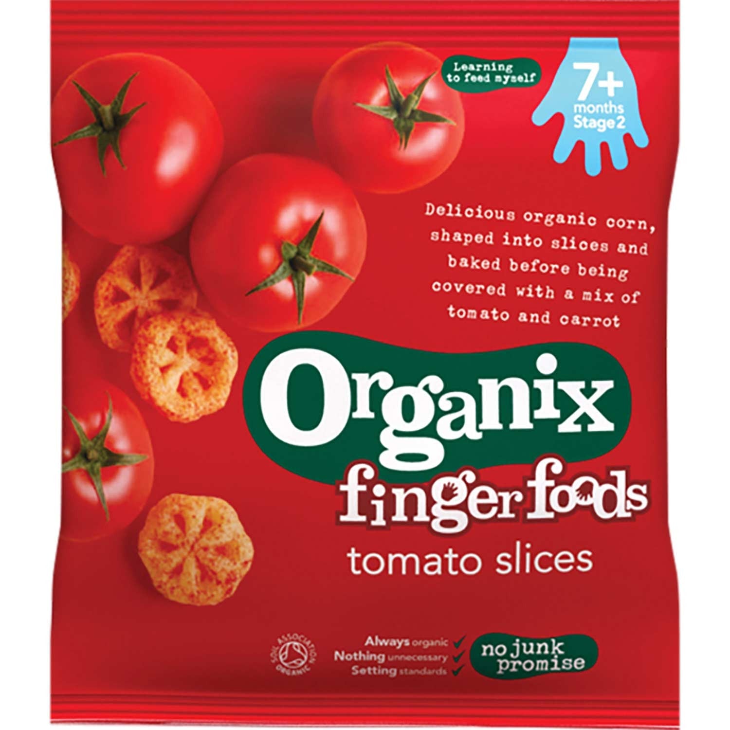 Organix Finger Foods Organic Tomato Slices, 20 g.-NaturesWisdom