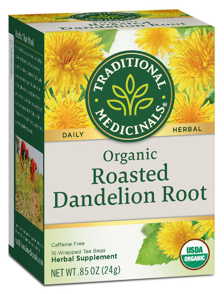 Traditional Medicinals Organic Roasted Dandelion Root Tea, 16 bags