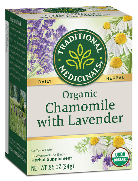 Traditional Medicinals Organic Chamomile with Lavender, 16 bags