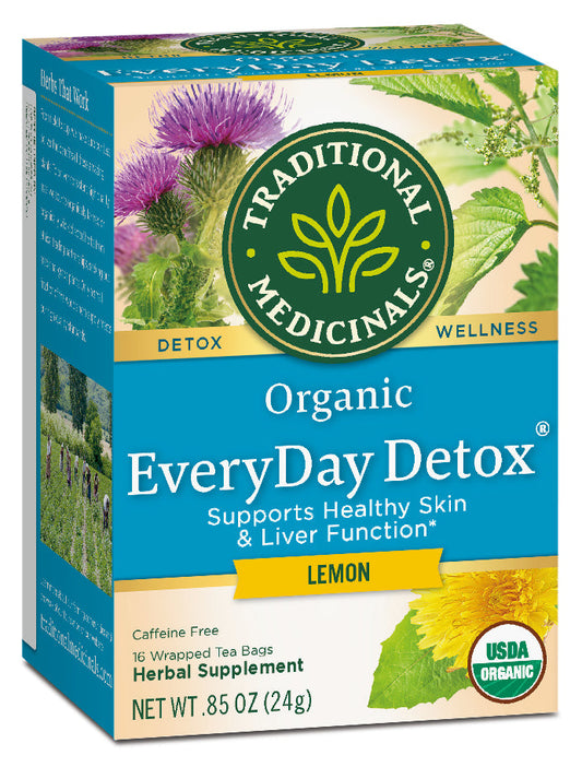Traditional Medicinals Organic Everyday Detox Lemon Tea, 16 bags