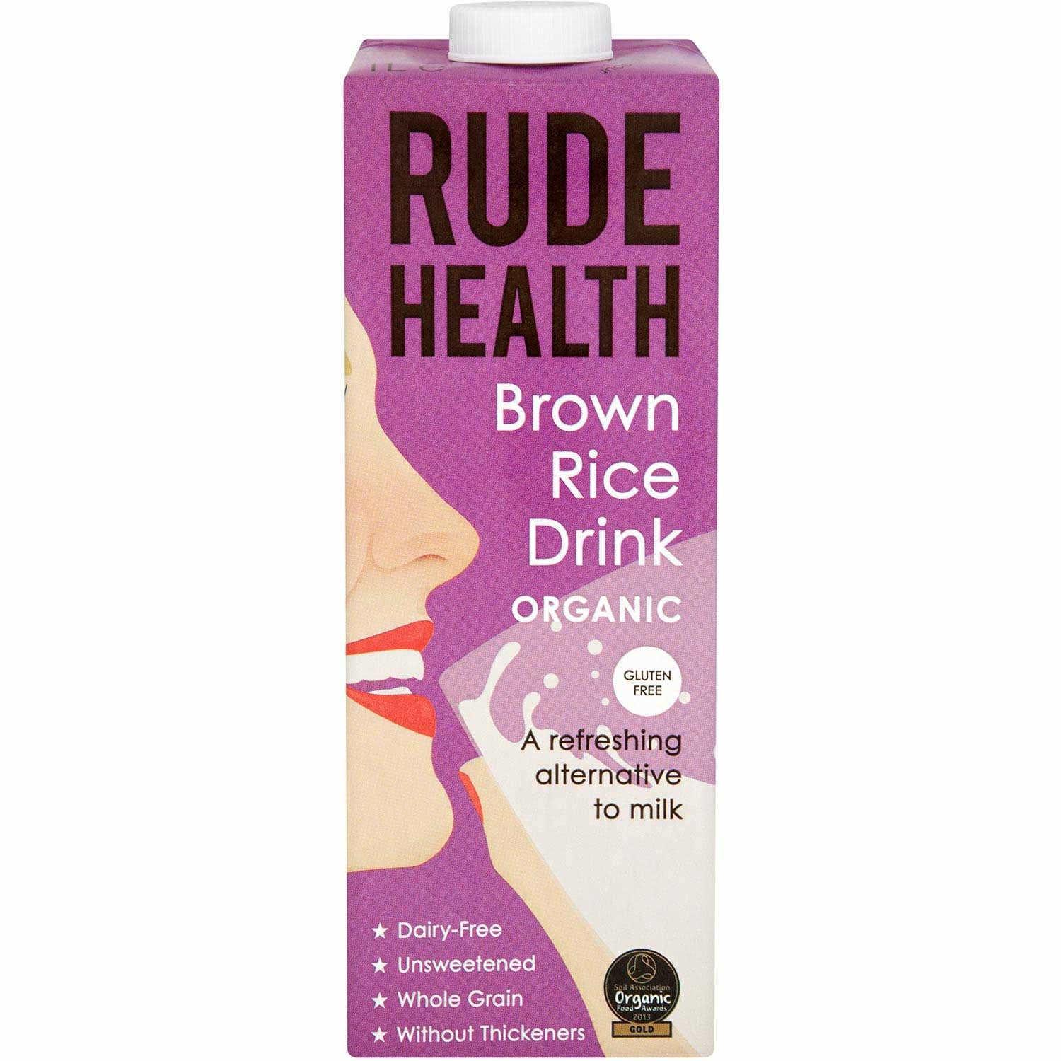 Rude Health Organic Dairy-free Drink - Brown Rice (Gluten Free), 1 L.-NaturesWisdom