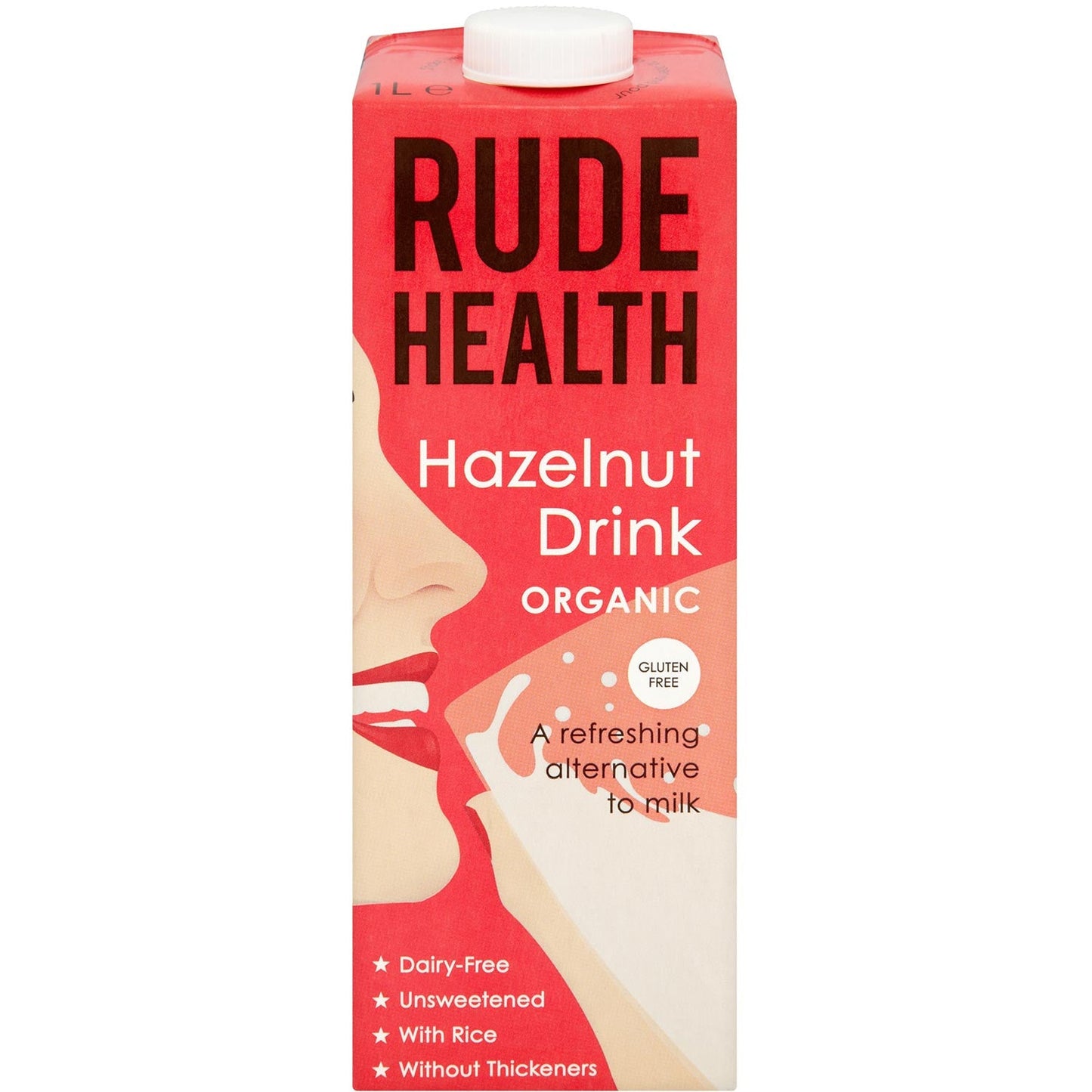 Rude Health Organic Dairy-free Drink - Hazelnut (Gluten Free), 1L.-NaturesWisdom