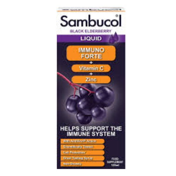 Sambucol Immuno Forte (UK Version), 120 ml. *Authorised Exclusive Distributor