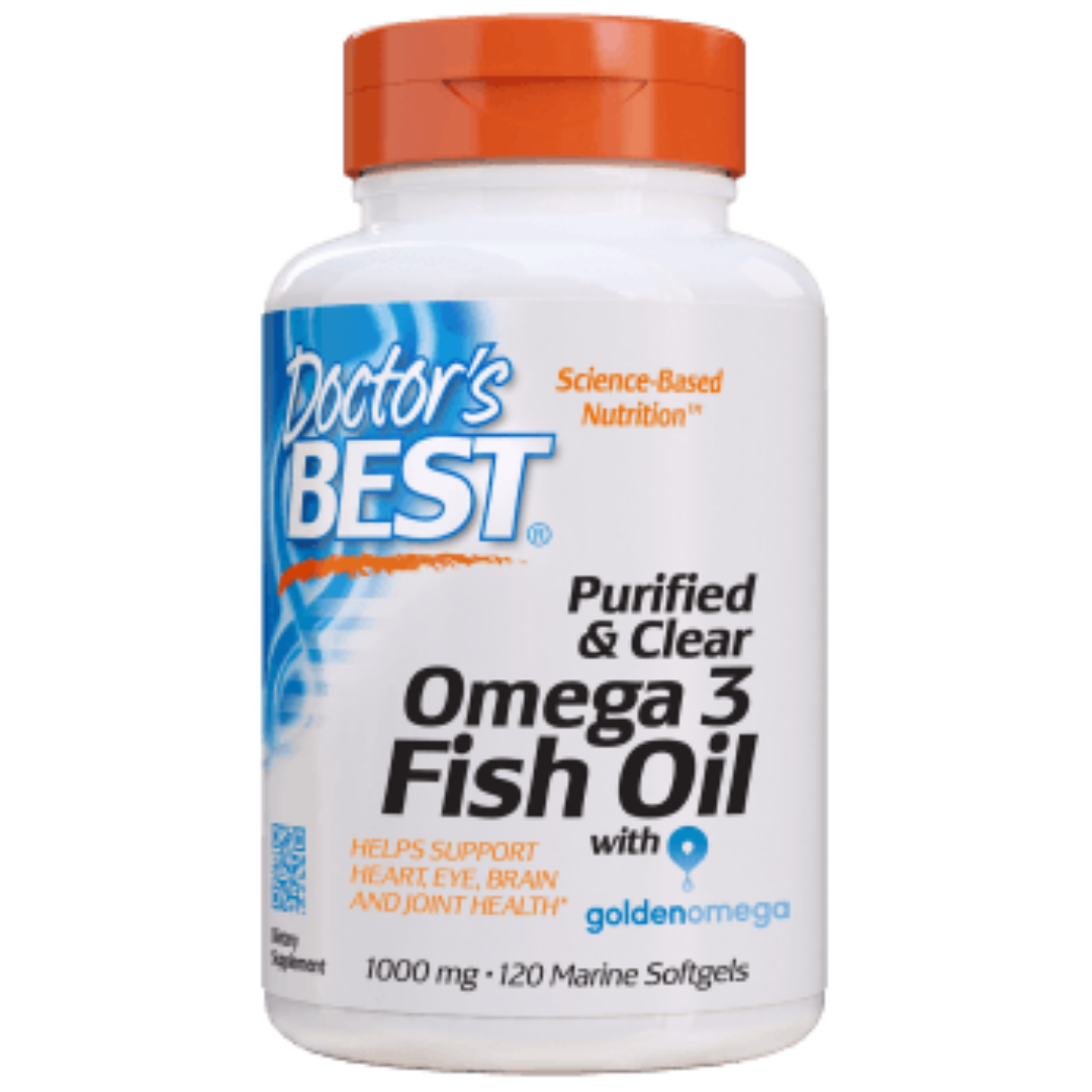Doctor's Best Purified & Clear Omega 3 Fish Oil, 120 sgls【25% OFF Auto Discount】