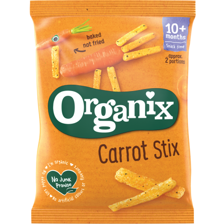 Organix Finger Foods Organic Carrot Sticks, 20 g.