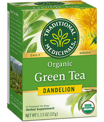 Traditional Medicinals Organic Green Tea & Dandelion, 16 bags